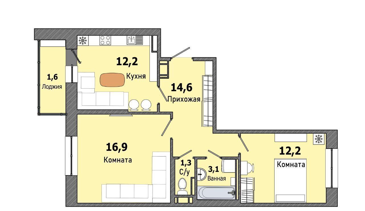 квартира г Колпино ул Загородная 43к/5 р-н Колпинский фото 2