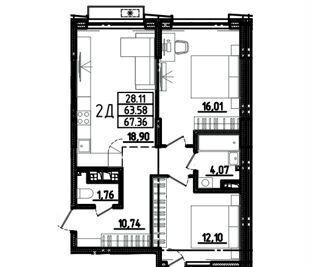 Пенза-2 дом 2 блок-секция 1, р-н Октябрьский фото