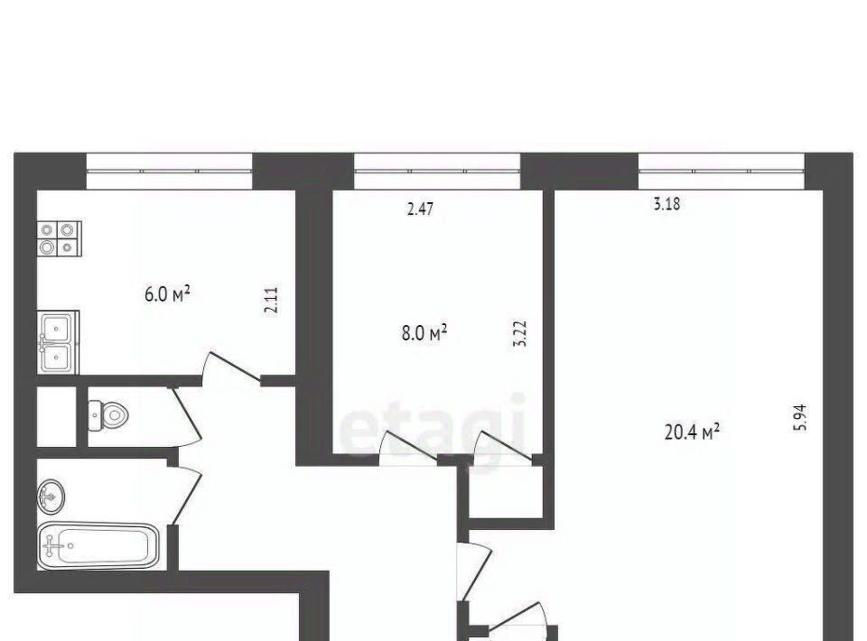 квартира г Москва метро Академическая ул Винокурова 13к/1 фото 2