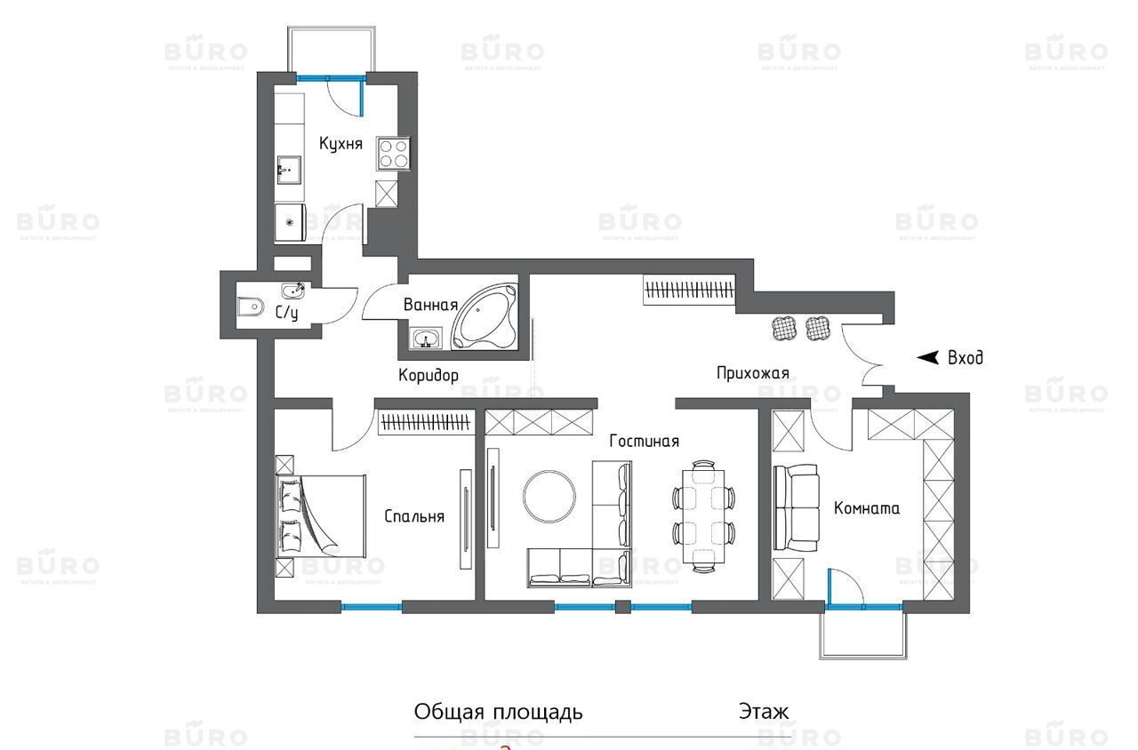 квартира г Москва метро Маяковская ул Садовая-Кудринская 28/30 муниципальный округ Пресненский фото 2