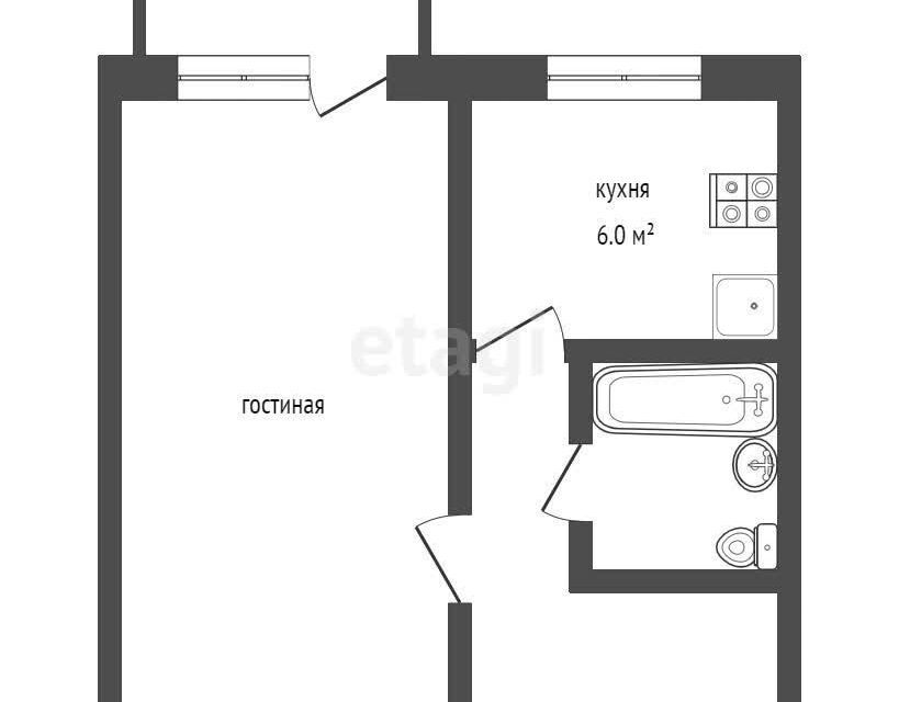 квартира г Балашов ул Энтузиастов 20 Балашовский район фото 9