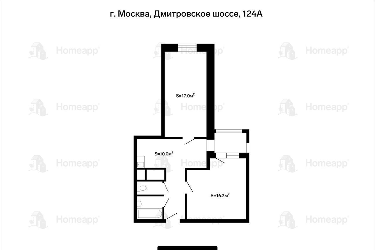 квартира г Москва ш Дмитровское 124а Физтех фото 24