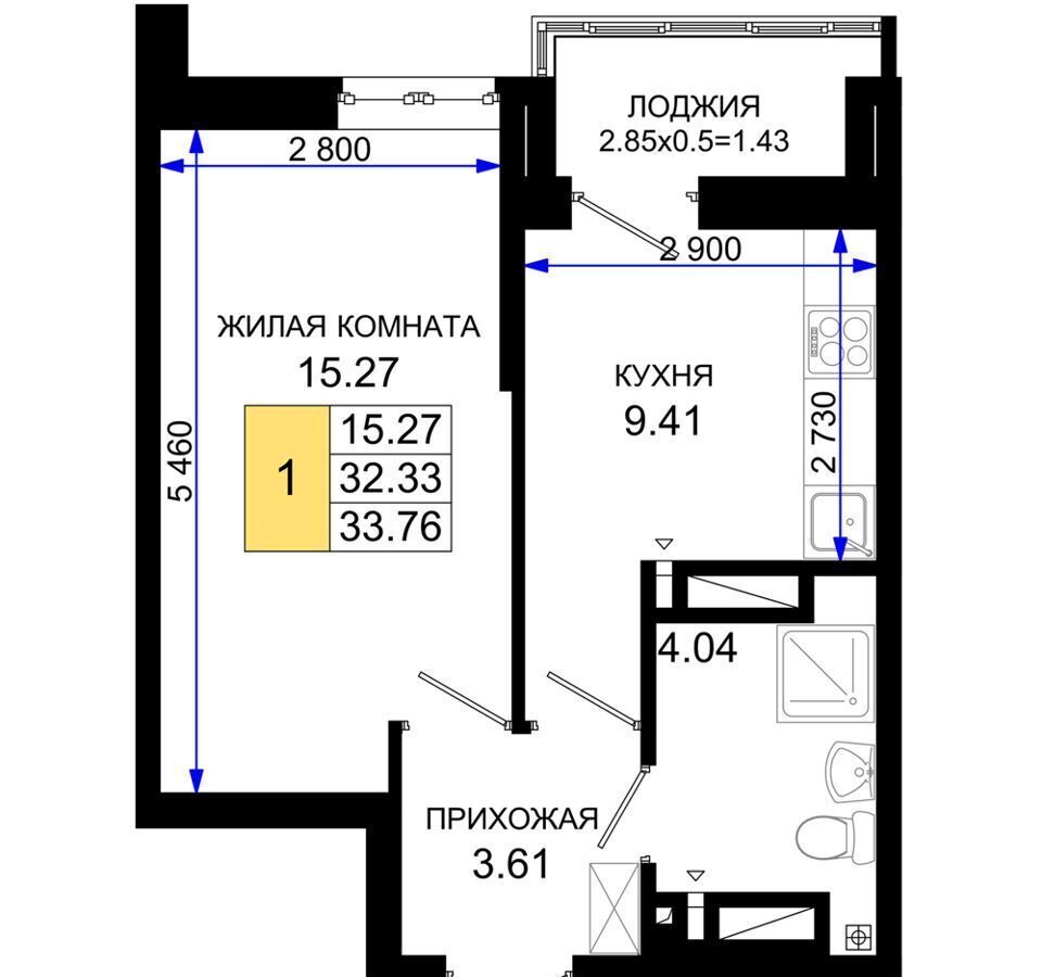 квартира г Ростов-на-Дону р-н Октябрьский пер Элеваторный ЖК «Октябрь Парк» поз. 2. 2 фото 13