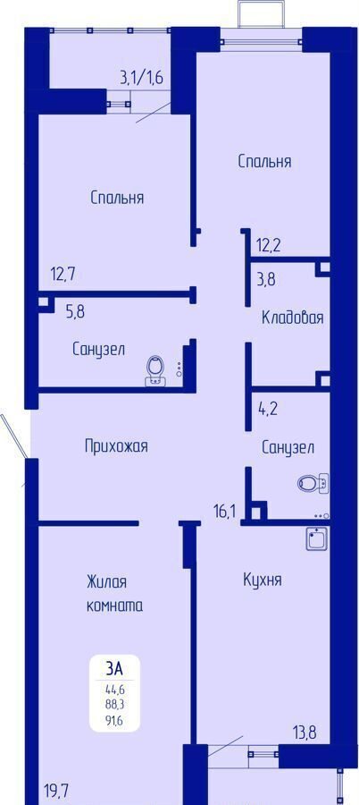 квартира г Красноярск р-н Октябрьский пр-кт Свободный корп. 1 фото 1