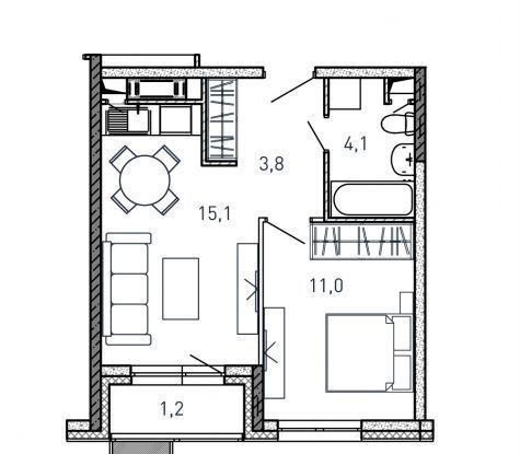 квартира г Балашиха ул Твардовского 36 корп. 3 фото 1