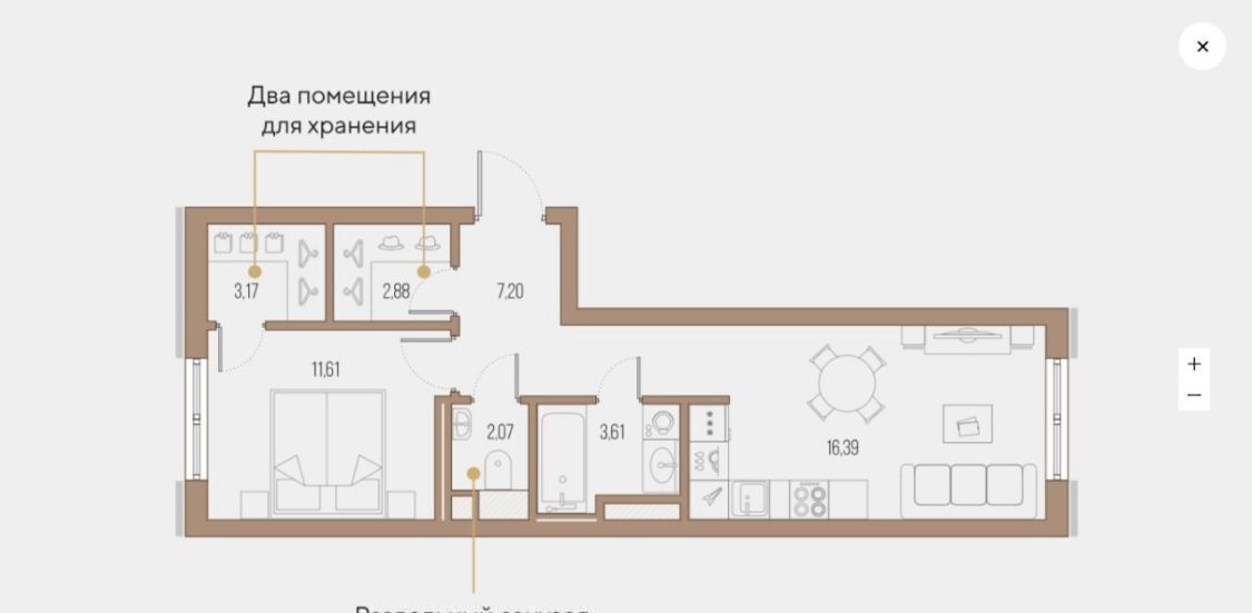 квартира г Санкт-Петербург метро Новочеркасская пр-кт Малоохтинский 68 ЖК «Малоохтинский 68» округ Малая Охта фото 1