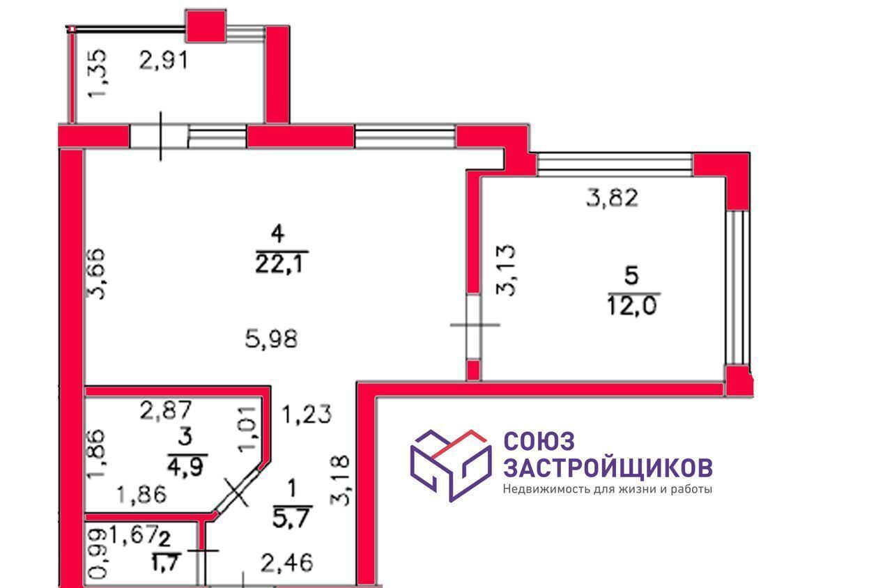 квартира г Оренбург р-н Ленинский ул Озеленителей 20 фото 13