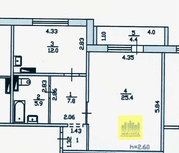 квартира г Пыть-Ях ул Святослава Федорова 17 Тюменская обл. фото 2