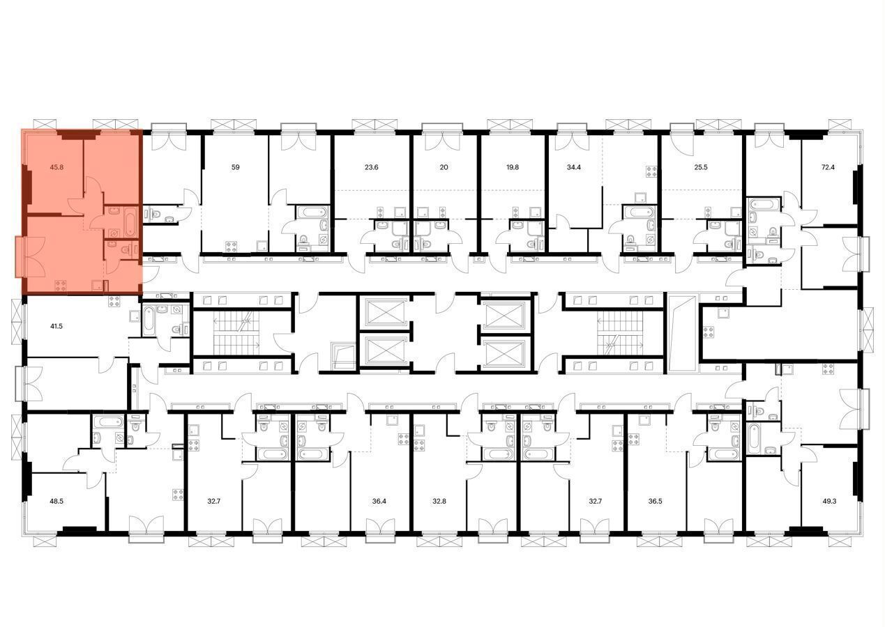 квартира г Москва метро Бутырская ЖК Руставели 14 к 2. 5 фото 2