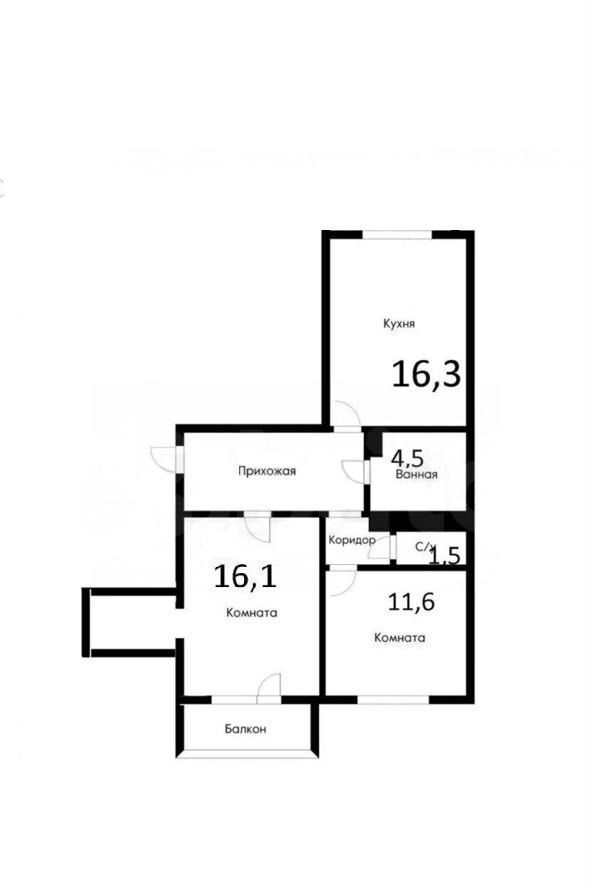 квартира г Краснодар р-н Прикубанский ул им. Академика Лукьяненко П.П. 24 фото 30