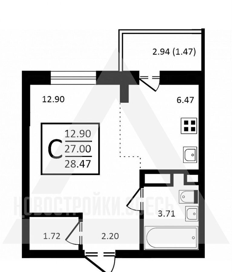 квартира г Владимир п Заклязьменский р-н Октябрьский д. 6, корп. 2 фото 2