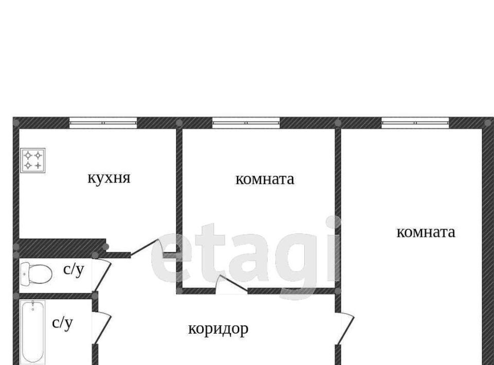 квартира г Сургут ул Нефтяников 2 фото 2