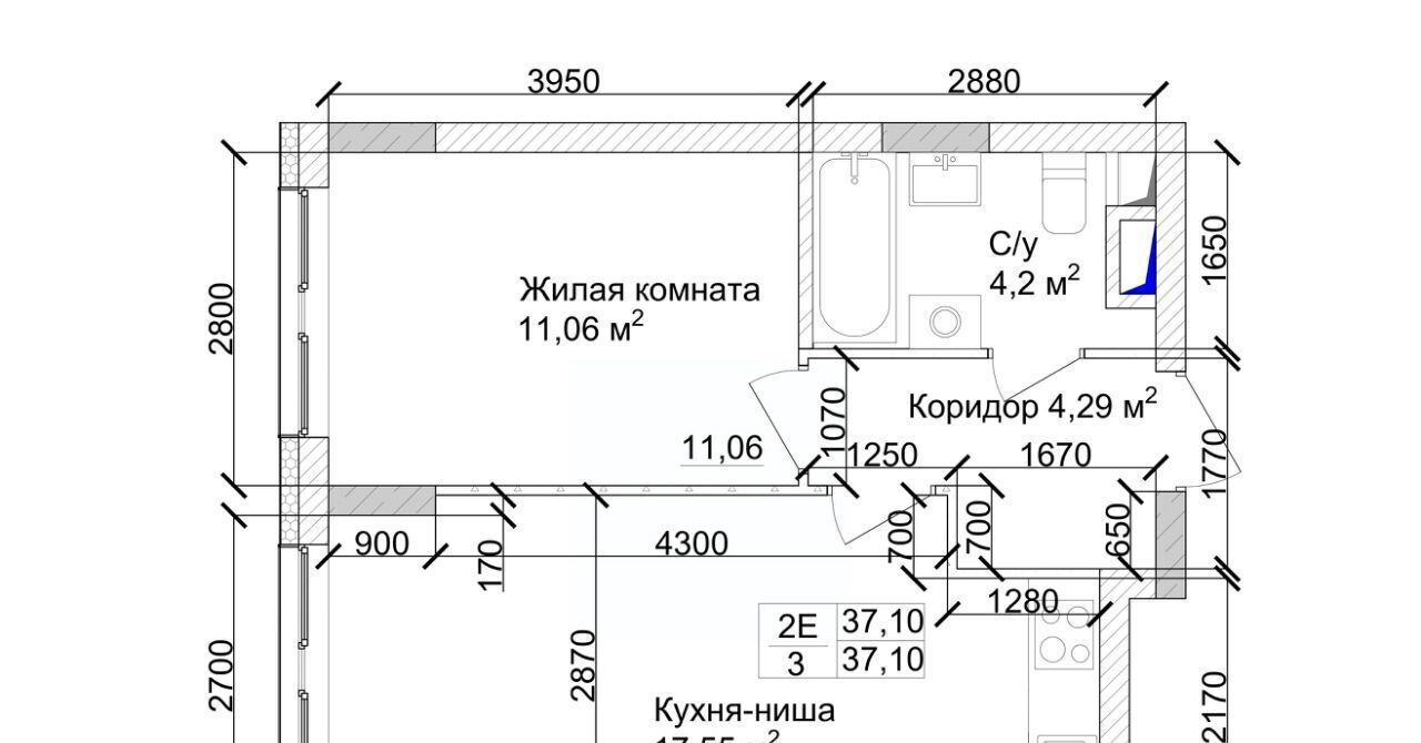 квартира г Кемерово р-н Заводский 15-й микрорайон Южный фото 5