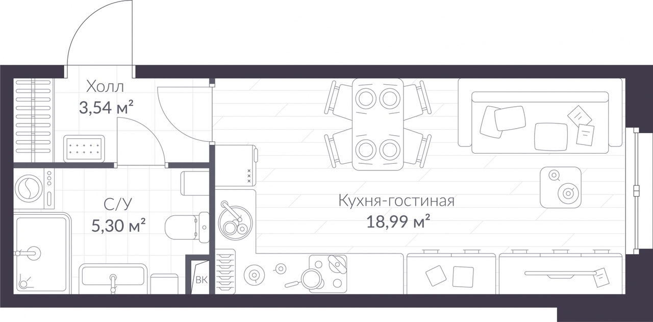 квартира р-н Всеволожский г Сертолово ЖК Veren Nort Сертолово Парнас, Проспект Просвещения, Озерки, Дмитрия Кожемякина, 5 фото 1