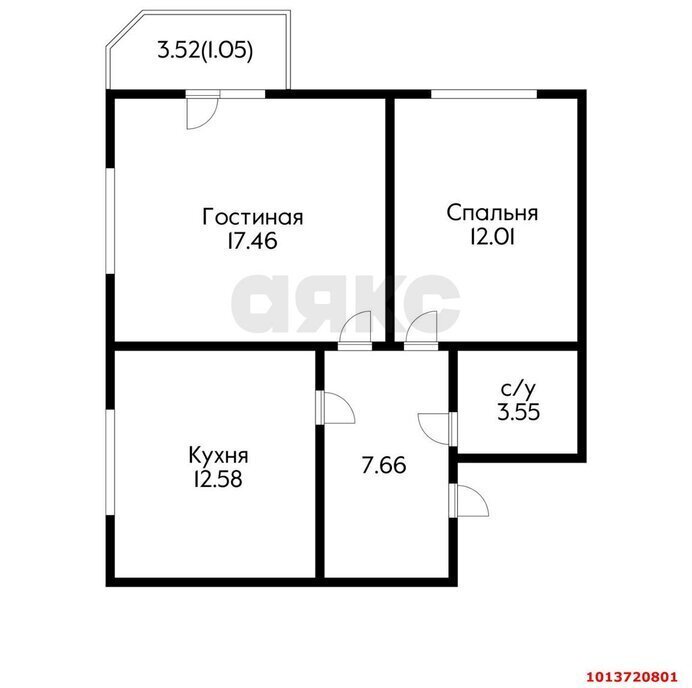 квартира г Краснодар р-н Прикубанский ул им. Героя Яцкова И.В. 17к/1 фото 20