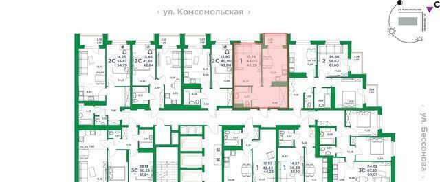 квартира г Уфа р-н Советский ул Комсомольская 8 ЖК «Сапфир» фото 2