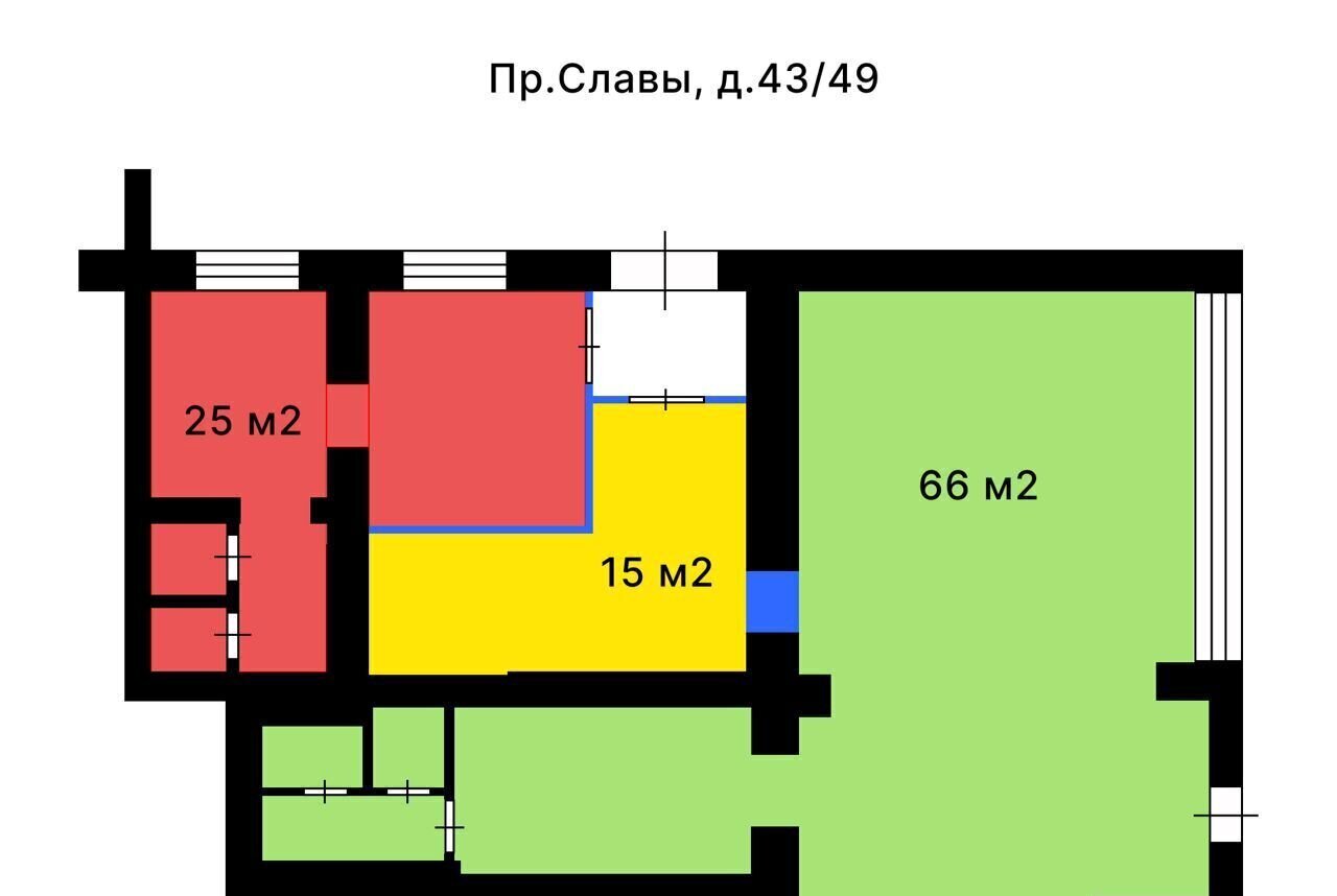 свободного назначения г Санкт-Петербург метро Проспект Славы пр-кт Славы 43/49 округ Георгиевский фото 5