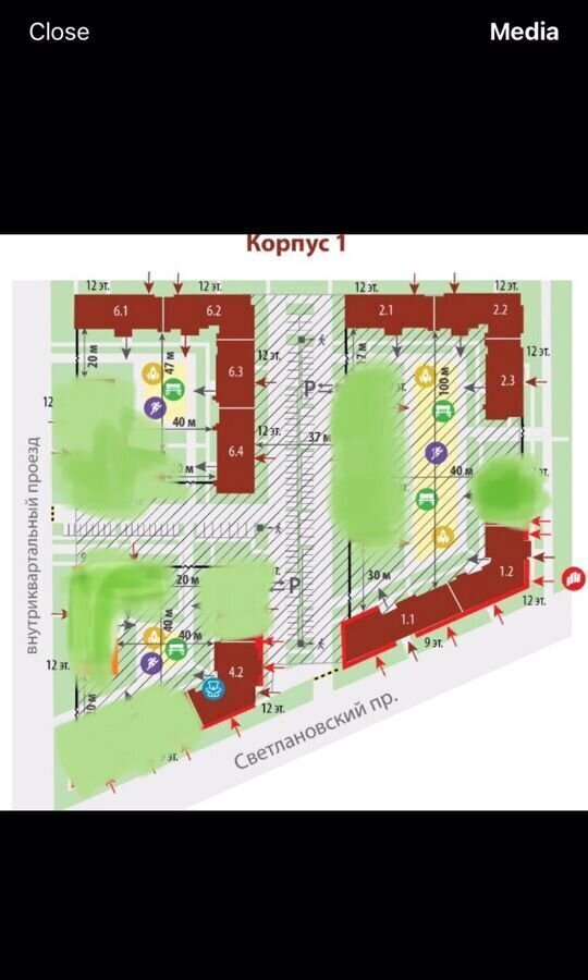 квартира г Санкт-Петербург метро Удельная пр-кт Светлановский 1 ЖК «Панорама парк Сосновка» д. 8 фото 2