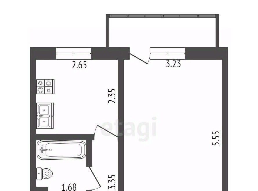 квартира г Сургут Железнодорожников ул Толстого 30 фото 2