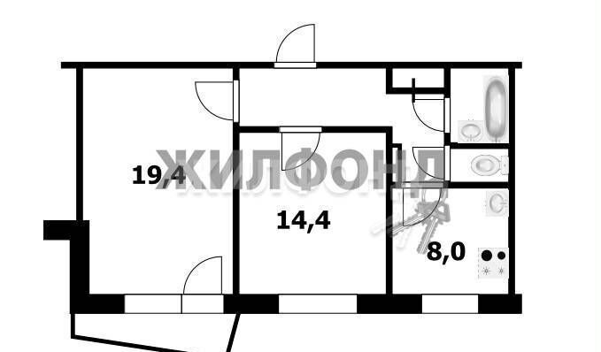 комната г Новосибирск р-н Советский ул Сиреневая 27 мкр-н Шлюз фото 1