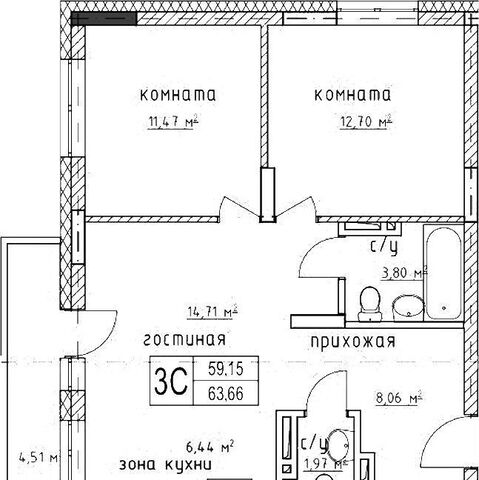 квартира р-н Ленинский ул Титова 196/1 ЖК "Гвардия" Площадь Маркса фото