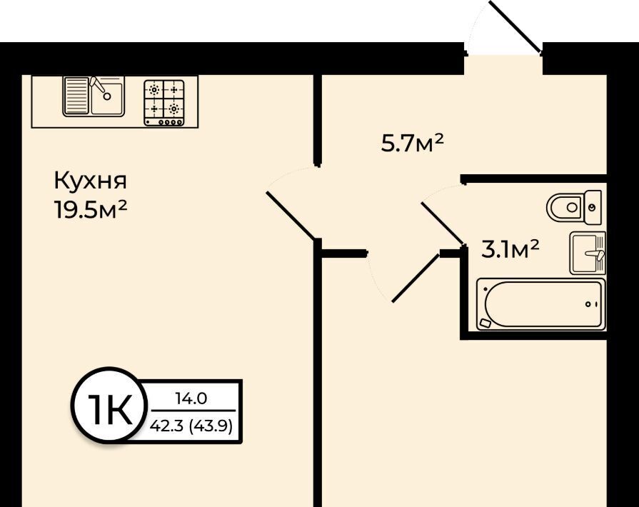 квартира р-н Ярославский д Мостец ЖК «Чайка» Заволжское с/пос, жилой квартал фото 1