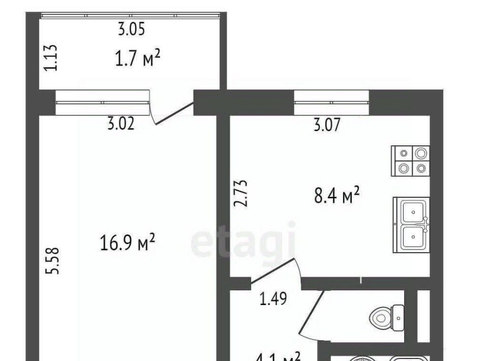 квартира г Нягань ул Интернациональная 125 фото 16