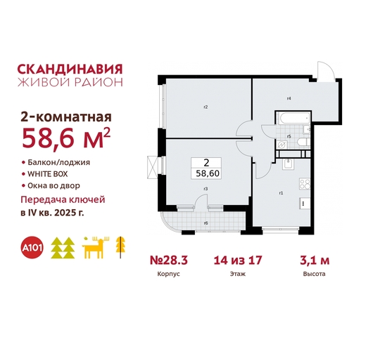 жилой район «Скандинавия» Сосенское, жилой комплекс Скандинавия, 28. 3, Бутово фото