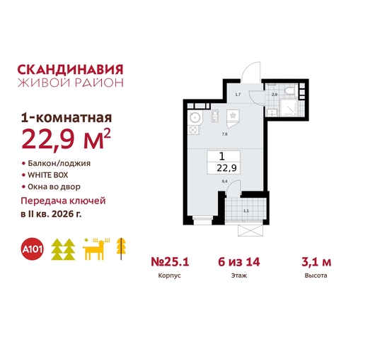 б-р Скандинавский 25/1 жилой район «Скандинавия» Сосенское, Бутово фото