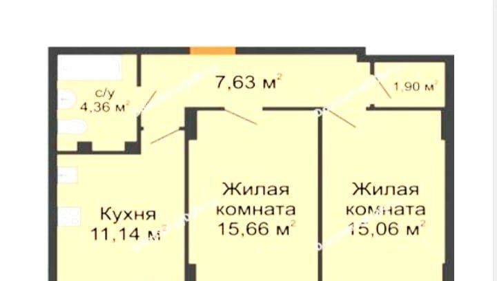 квартира г Ростов-на-Дону р-н Пролетарский Берберовка ул Горсоветская 49с/1 фото 5