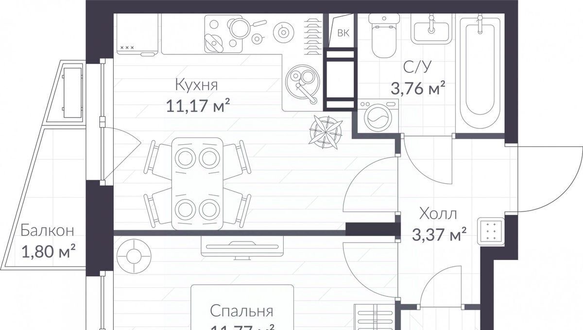 квартира р-н Всеволожский г Сертолово Озерки, Верен Норт Сертолово жилой комплекс фото 1