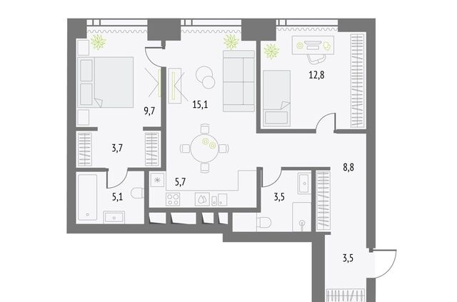 метро Бутырская Квартал небоскребов Upside Towers з/у 4/2 фото