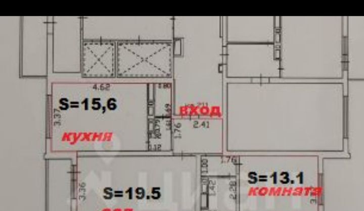 квартира г Краснодар р-н Прикубанский ул им. Генерала Трошева Г.Н. 35 фото 1