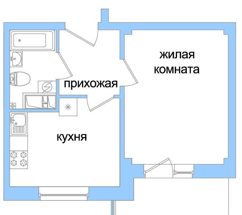 квартира г Псков ул Балтийская 17а ЖК «Балтийская 5» Завеличенская волость фото 2