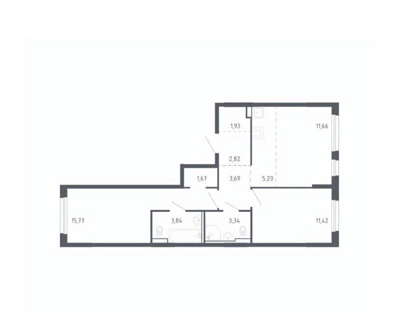 квартира г Тюмень р-н Ленинский ЖК «Чаркова 72» 1/3 фото 1