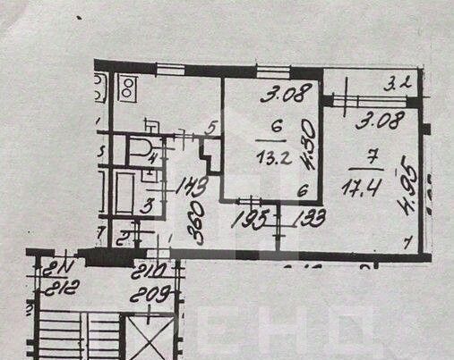 квартира г Санкт-Петербург метро Улица Дыбенко ул Антонова-Овсеенко 5к/2 фото 7