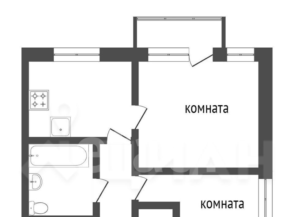 квартира р-н Кстовский г Кстово ул Театральная 27 Горьковская фото 2