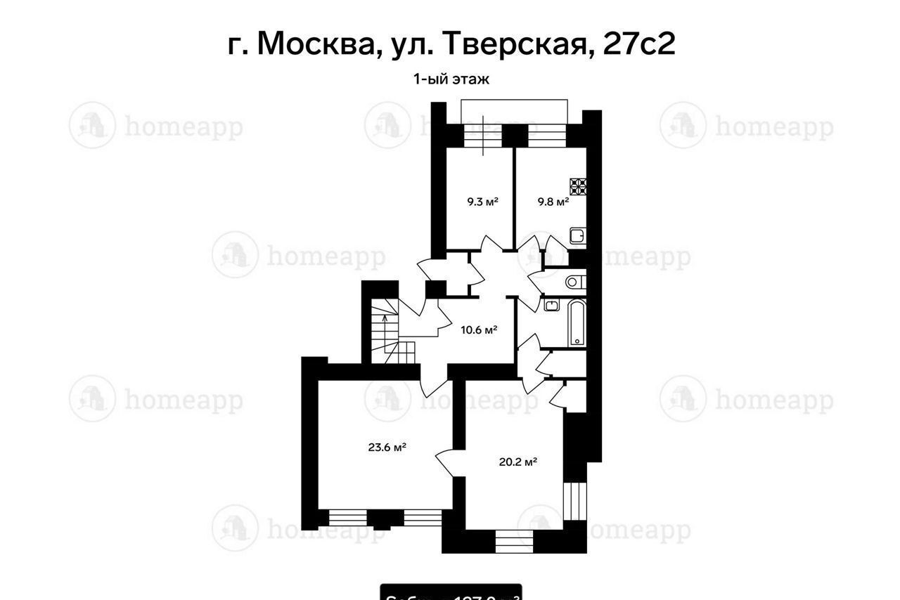 квартира г Москва метро Маяковская ул Тверская 27с/2 фото 28