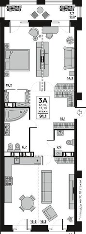 р-н Центральный дом 6 блок-секция 2 фото