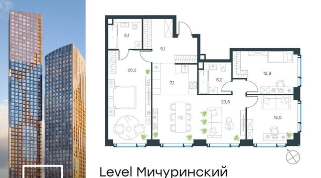 ЖК Левел Мичуринский к 2 фото