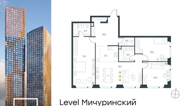 ЖК Левел Мичуринский к 5 фото