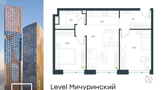 ЖК Левел Мичуринский к 10 фото