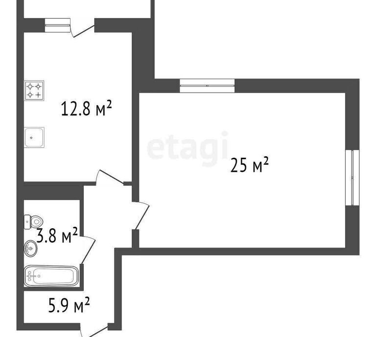 квартира г Красноярск ул Караульная 39/3 фото 16