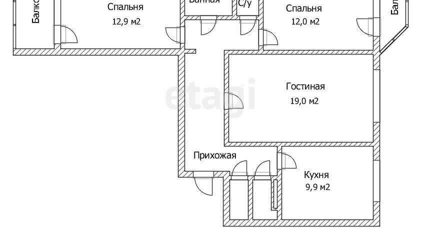 квартира г Норильск проезд Молодежный 25 фото 5