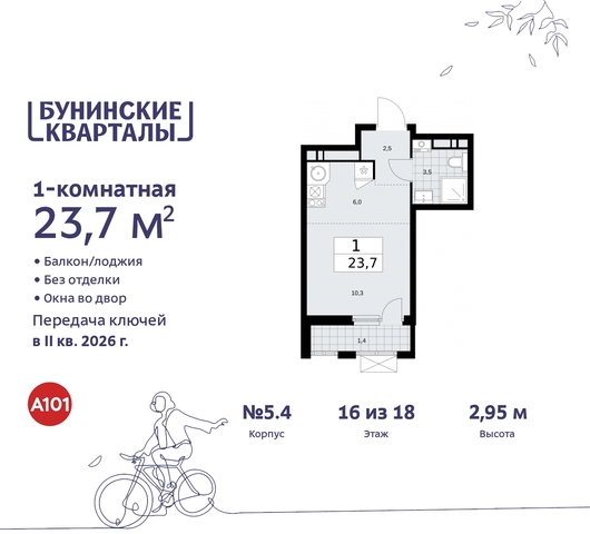 пр-кт Куприна 2 ЖК Бунинские Кварталы метро Улица Горчакова метро Коммунарка Сосенское, Ольховая, Бунинская аллея фото