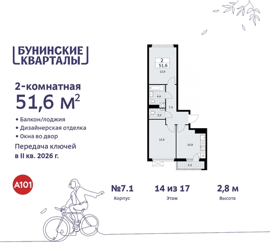 п Сосенское пр-кт Куприна 2 ЖК Бунинские Кварталы Сосенское, Ольховая, Бунинская аллея фото