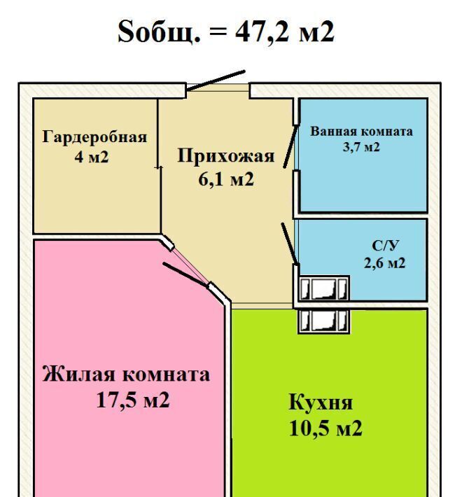 квартира г Санкт-Петербург пер Лыжный 4к/1 Беговая фото 2