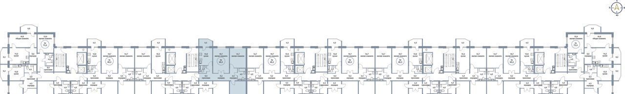 квартира г Сургут р-н Восточный тракт Югорский 54/2 фото 2