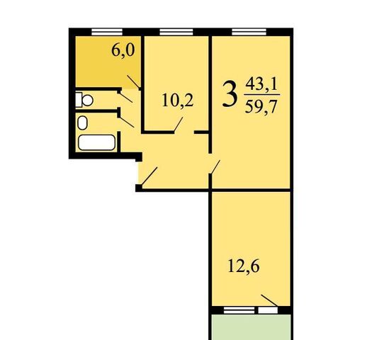 квартира метро Улица Академика Янгеля дом 1к/1 фото