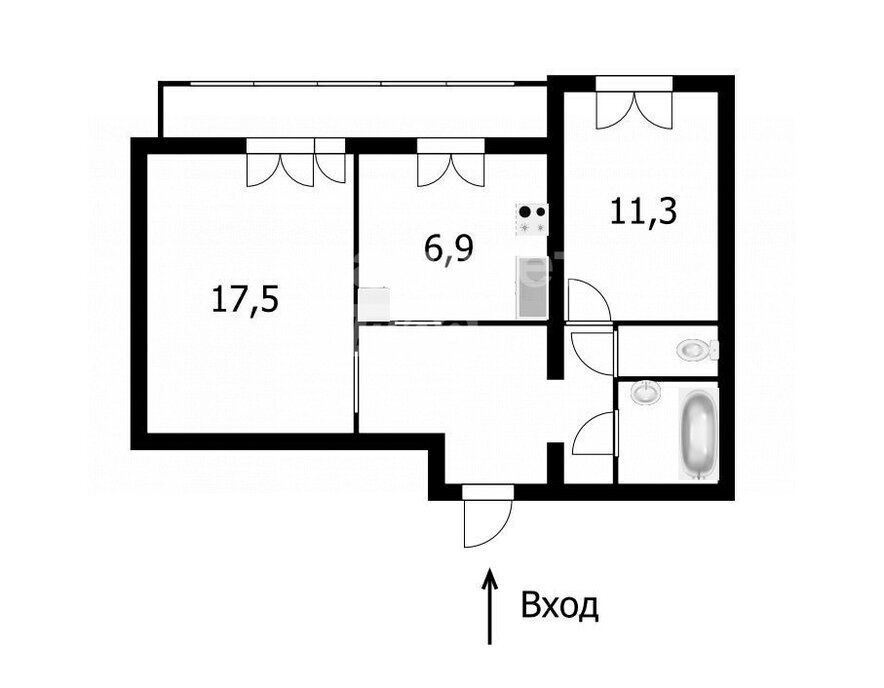 квартира г Томск р-н Октябрьский тракт Иркутский 92 фото 17